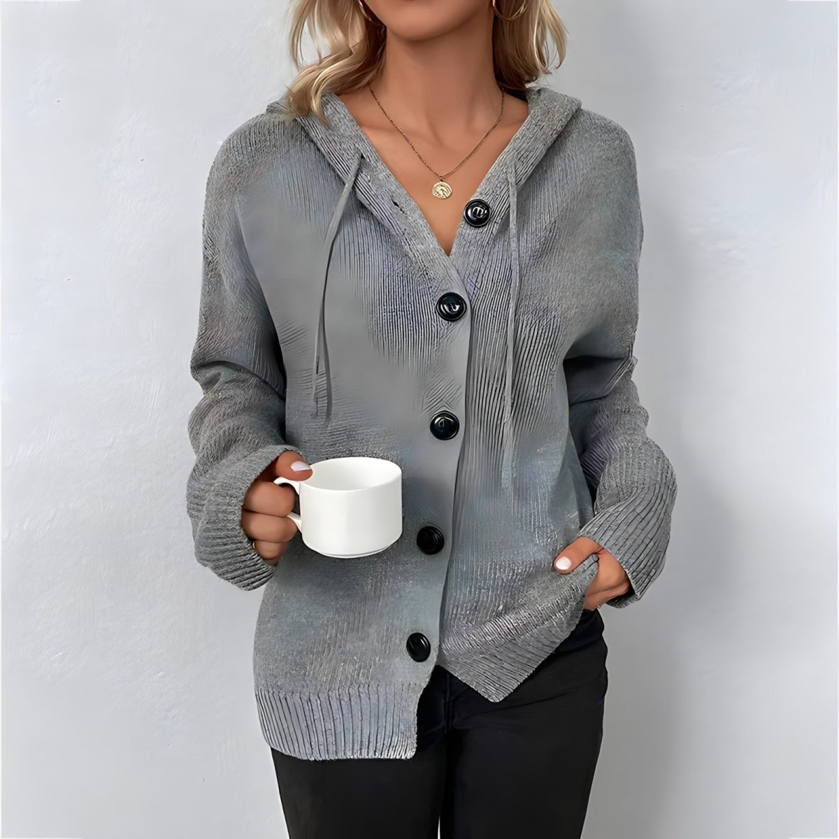 Gallia- Hooded Cardigan för Kvinnor - Venneris