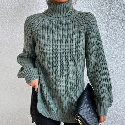 Ondine - Ny stickad smal tröja med turtleneck - Venneris