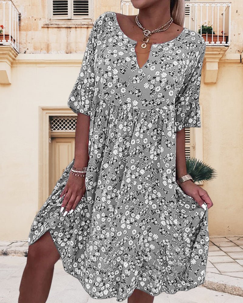 Penelope -blommönstrad klänning - Venneris